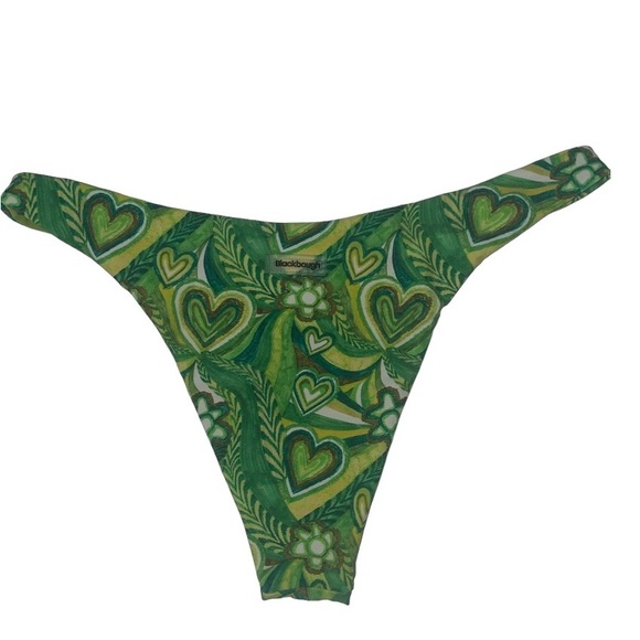 BLACKBOUGH RIRI DOUBLE RING CHEEKY BOTTOMS. GREEN/ZOOTED. Size SMALL - Picture 5 of 7
